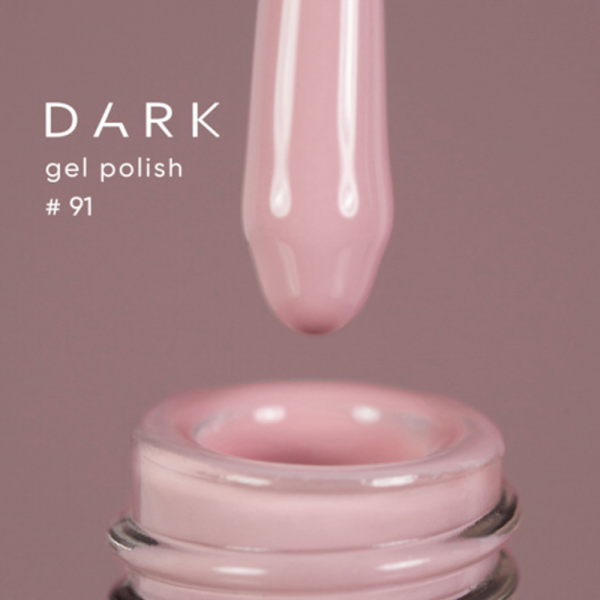 Гель-лак DARK Gel Polish №091, телесно-розовый, 6 мл
