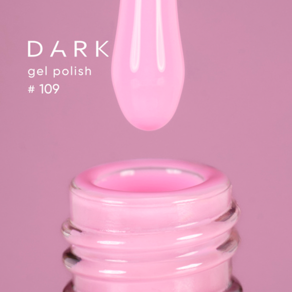 Гель-лак DARK Gel Polish №109, насыщенный розовый, 6 мл