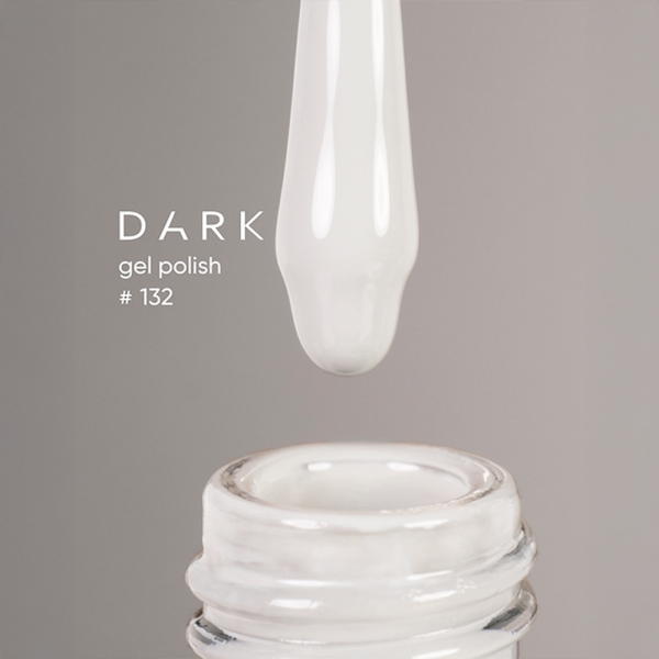 Гель-лак DARK Gel Polish №132, светло-серый, 6 мл