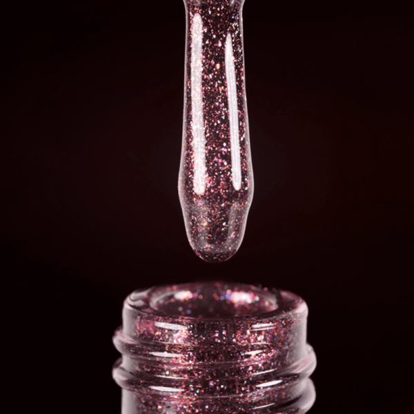 Гель-лак DARK Gel Polish №129, ягодный с блестками, 6 мл