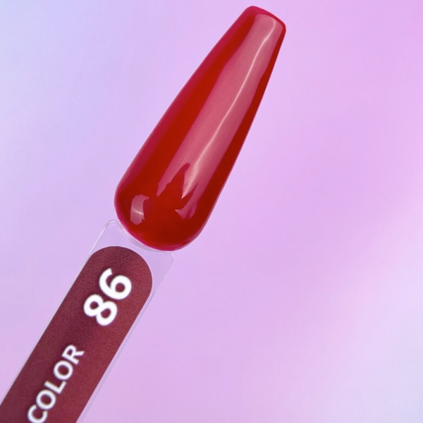 Гель-лак You Are Cute Color №086, вогненно-червоний, 5 мл