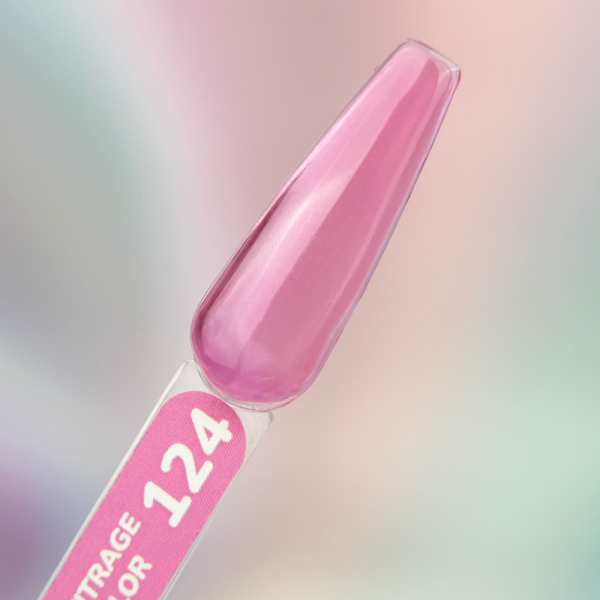 Гель-лак вітражний You Are Cute Color №124, льодяно-рожевий, 5 мл