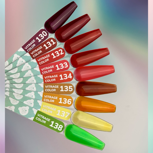 Гель-лак витражный You Are Cute Color №132, ярко-красный, 5 мл