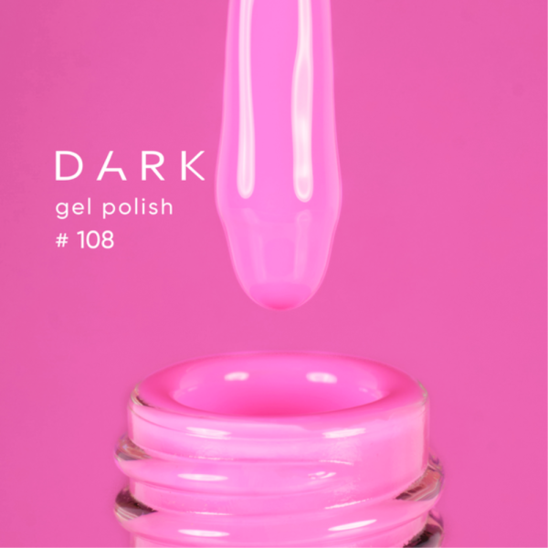Гель-лак DARK Gel Polish №108, розовый, 10 мл