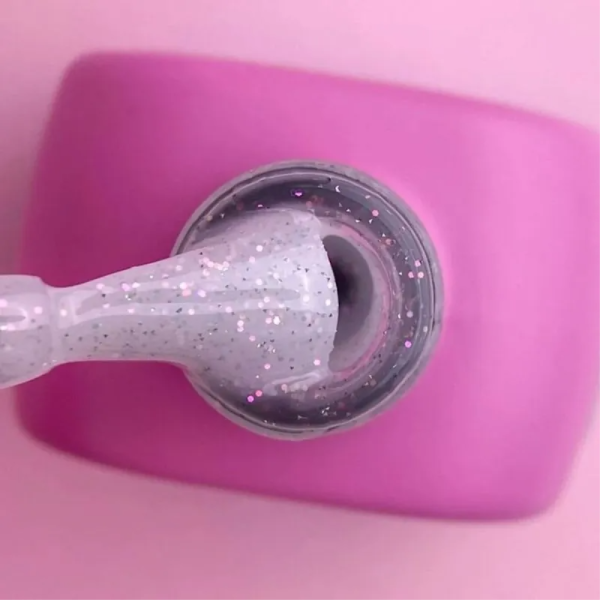 Рідкий акрил-гель LUNA Light Acrygel №71, молочний з різнокольоровими блискітками, 13 мл