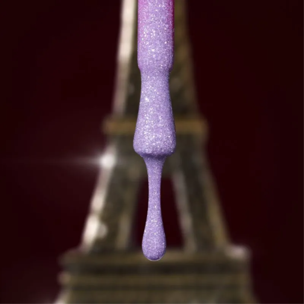 Pinx Liquid Builder Gel Paris Chic №005 - рідкий гель для моделювання, ліловий з шиммером, 8 мл