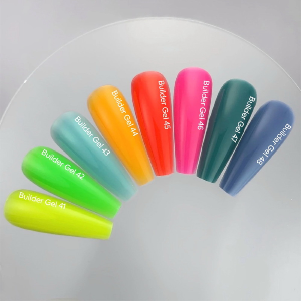 NAILSOFTHEDAY Builder Gel №43 - конструюючий гель, світло-блакитний, 15 мл