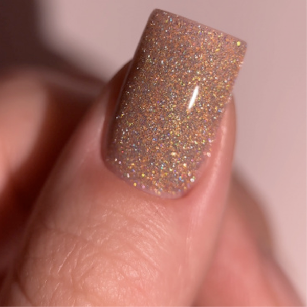Гель-лак DARK Gel Polish Flash 20, світловідбиваючий, золотий, 10 мл