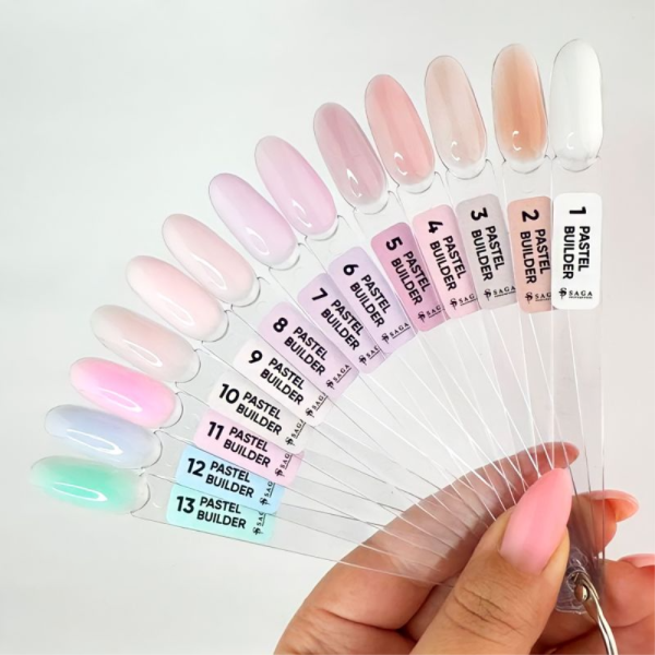 SAGA Professional Builder Pastel Color №09 - гель конструирующий, сливочно розовый, 15 мл