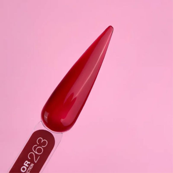 Гель-лак вітражний LUNA Color Kiss №263, рубіновий, 8 мл