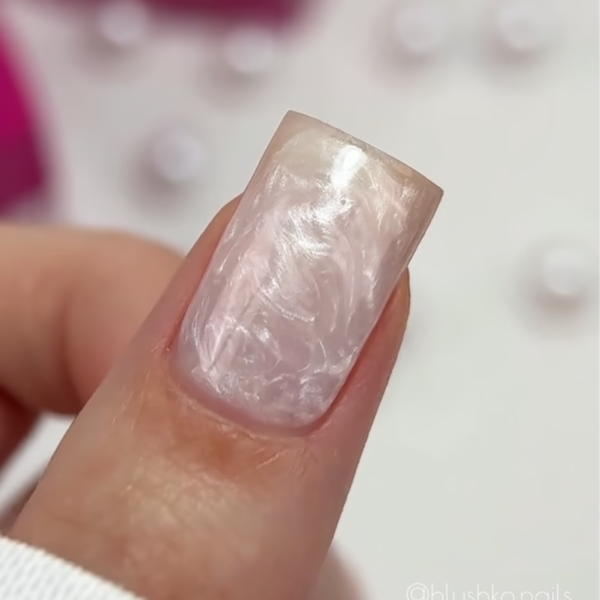 Гель для нарощування Edlen Builder Gel Pearl №49, білий перламутровий, 15 мл