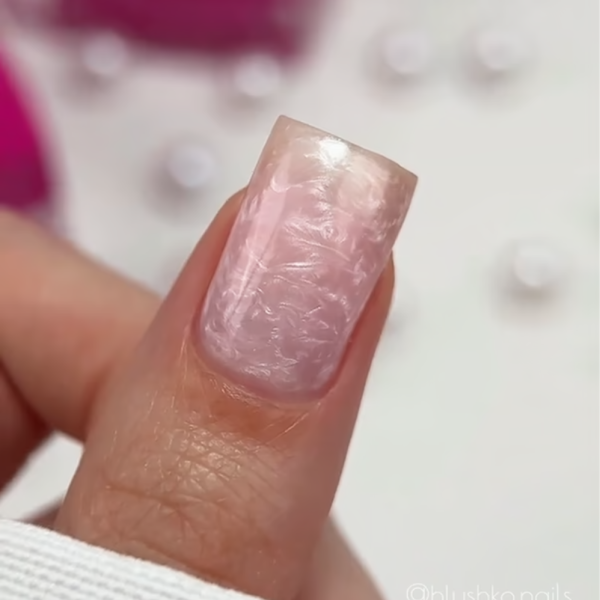 Гель для нарощування Edlen Builder Gel Pearl №54, рожевий перламутровий, 15 мл