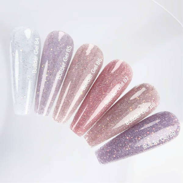 Гель для наращивания NAILSOFTHEDAY Builder Gel №89, холодный лавандовый светоотражающий, 15 мл