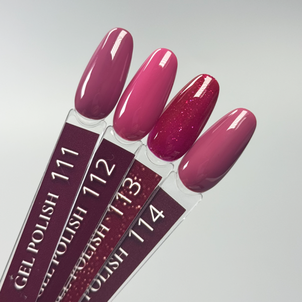 Гель-лак DANNY Gel Polish №113, красный с камифубуками, 10 мл