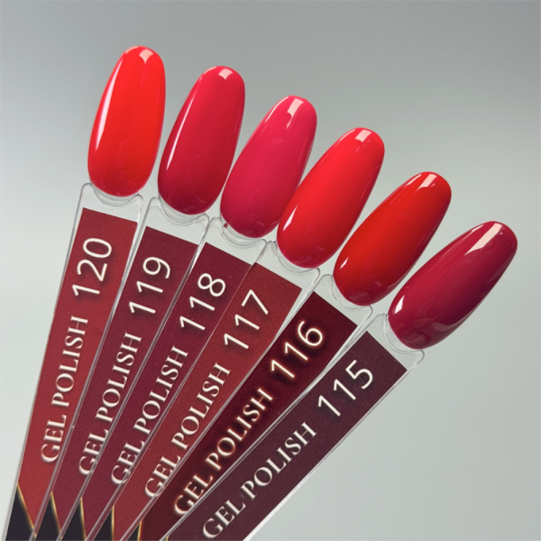 Гель-лак DANNY Gel Polish №117, малиново-червоний, 10 мл