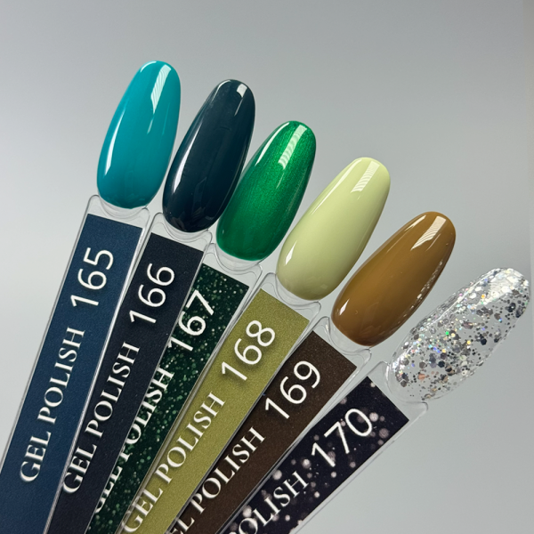 Гель-лак DANNY Gel Polish №165, бірюзовий, 10 мл