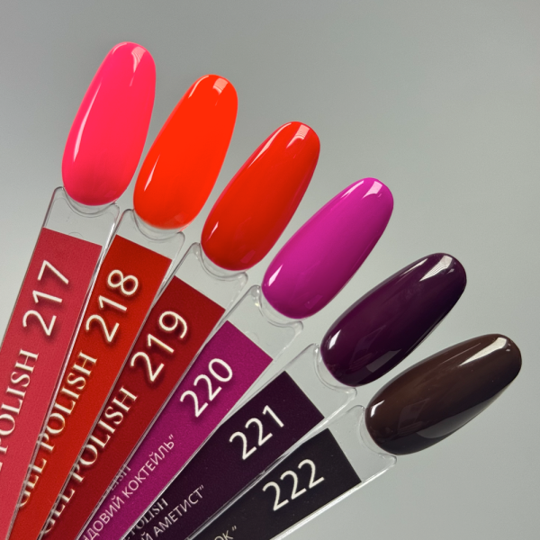 Гель-лак DANNY Gel Polish №217, фуксия, 10 мл