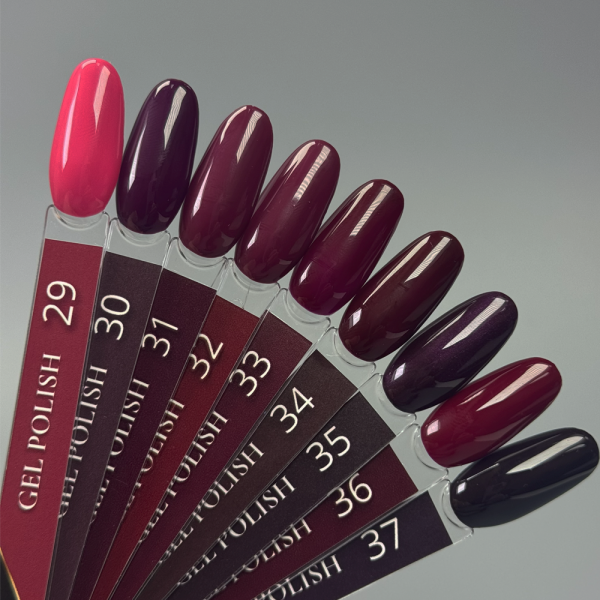 Гель-лак DANNY Gel Polish №034, тёмный бургунд, 10 мл