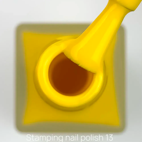 Лак для стемпінгу Crooz Stamping Nail Polish №13, яскраво-жовтий, 6 мл