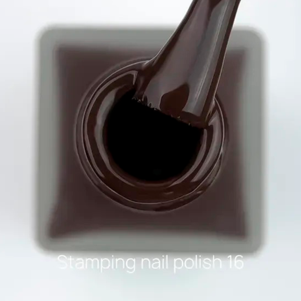 Лак для стемпинга Crooz Stamping Nail Polish №16, коричневый, 6 мл