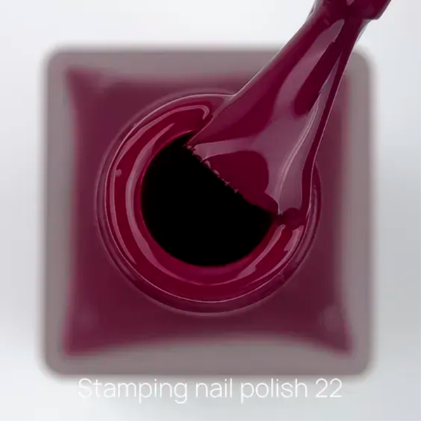 Лак для стемпінгу Crooz Stamping Nail Polish №22, червоний, 6 мл
