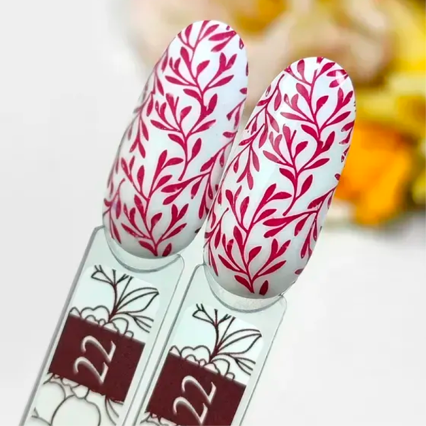 Лак для стемпінгу Crooz Stamping Nail Polish №22, червоний, 6 мл