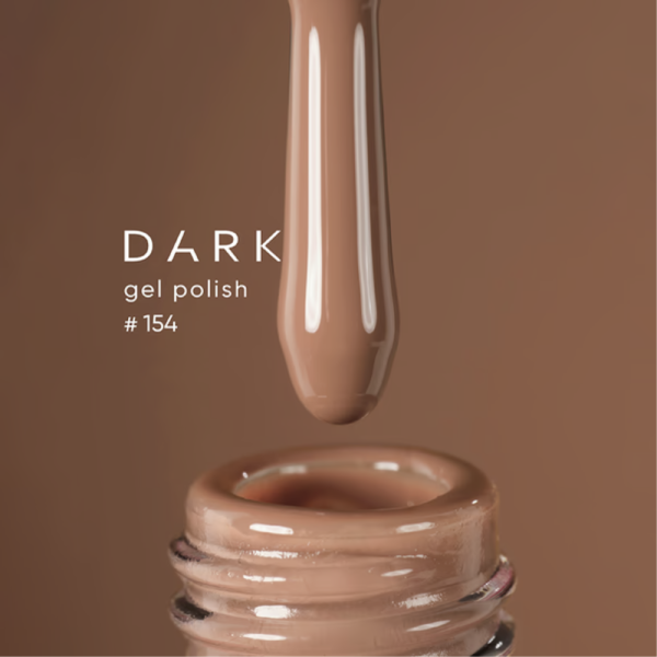 Гель-лак DARK Gel Polish №154, бежевий, 6 мл