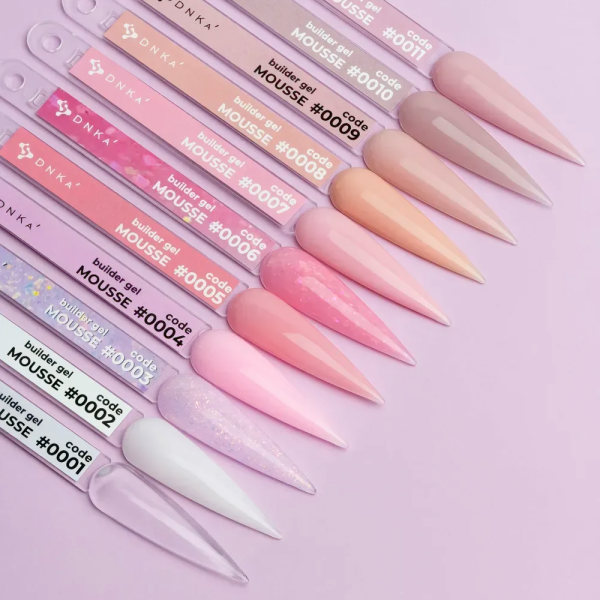 Гель для нарощування DNKa Builder Gel Mousse #0010, рожевий, 15 мл