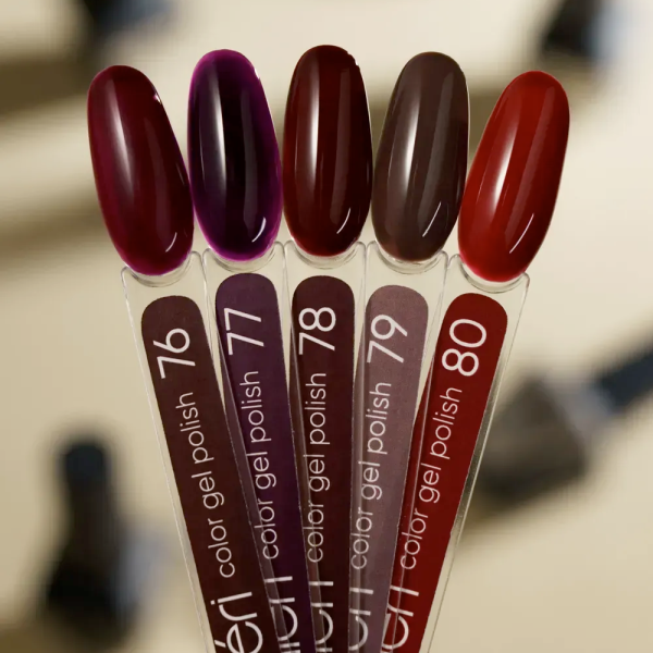 Гель-лак Valeri Color New №077, сливово-фіолетовий, 6 мл