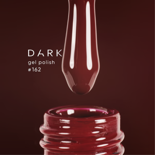 Гель-лак DARK Gel Polish №162, бордовий, 6 мл
