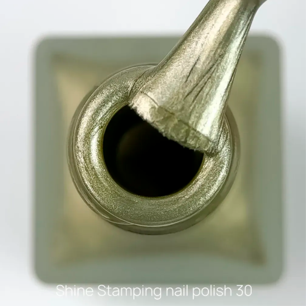 Лак для стемпінгу Crooz Stamping Nail Polish №30, золотий металік, 6 мл