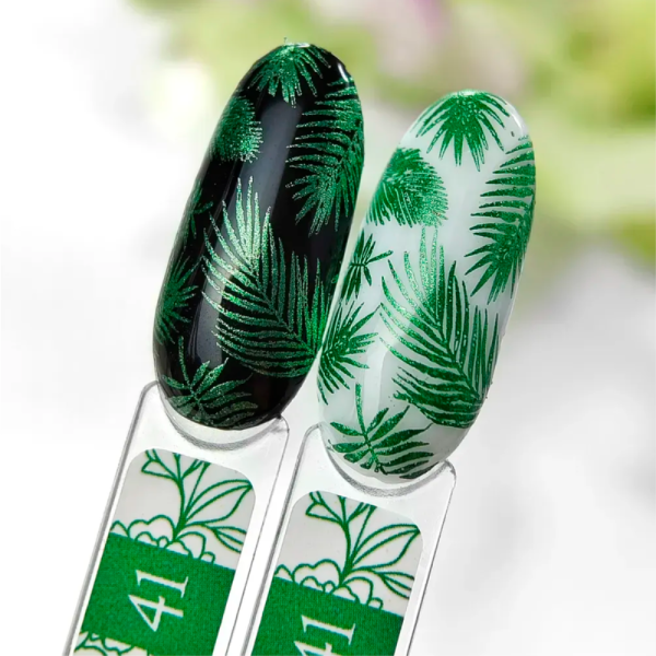 Лак для стемпінгу Crooz Stamping Nail Polish №41, зелений металік, 6 мл