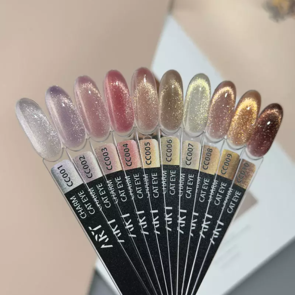 Гель-лак котяче око ART Charm Cat Eye №CC003, рожевий, 6 мл
