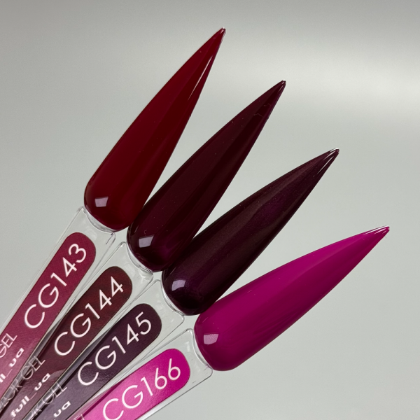 Гель-лак Moon Full Gel Polish Color №CG144, бургунді, 9 мл