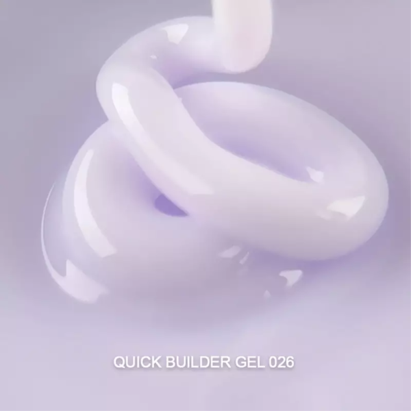 Гель для нарощування ART QUICK Builder Gel №026, лілово-молочний, 5 мл