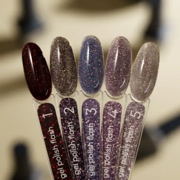 Гель-лак світловідбивний Valeri Gel Polish Flash New №05, кремовий, 6 мл
