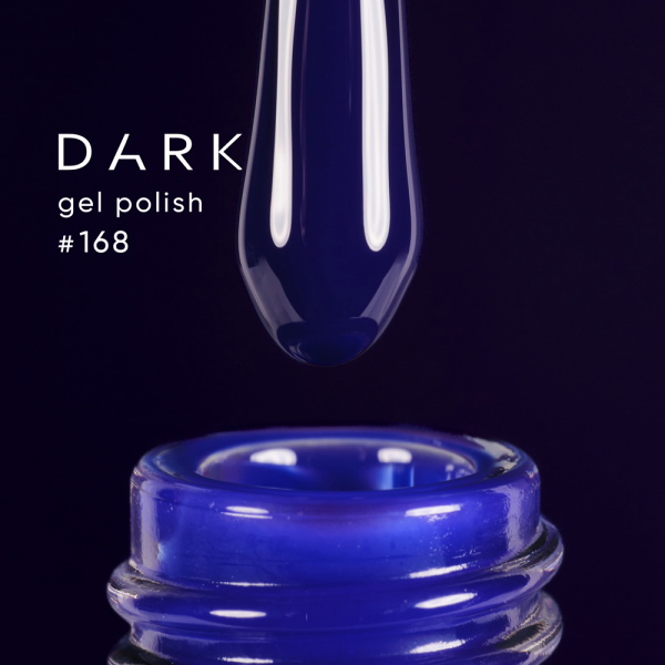 Гель-лак DARK Gel Polish №168, фіолетово-синій, 6 мл