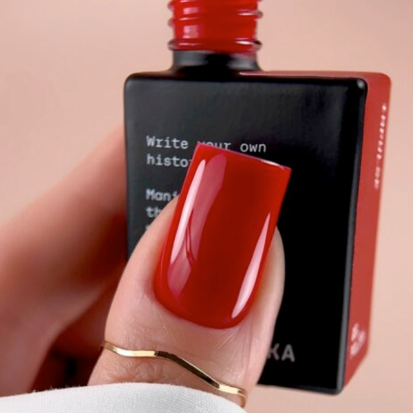 Гель-лак Biblioteka Gel Polish №28 Impulse, яскраво-червоний, 10 мл