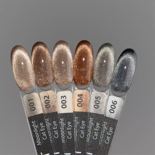 Гель-лак котяче око ART Moonlight Cat Eye №006, графіт, 6 мл