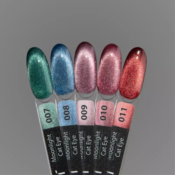 Гель-лак котяче око ART Moonlight Cat Eye №008, синій, 6 мл