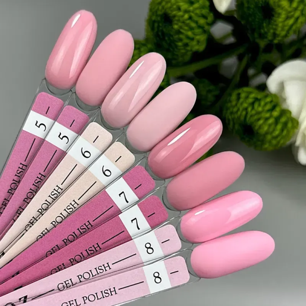 Гель лак Crooz Gel Polish №005, пудрово-рожевий, 8 мл