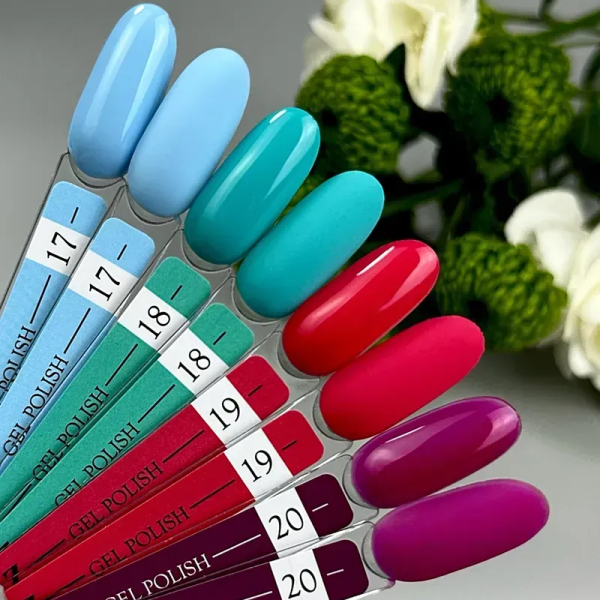 Гель лак Crooz Gel Polish №018, аквамариновый, 8 мл