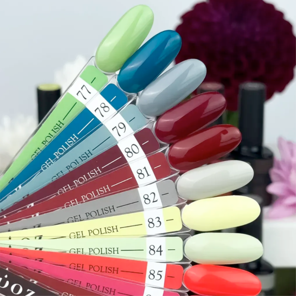Гель лак Crooz Gel Polish №078, синьо-бірюзовий, 8 мл