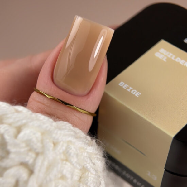 Гель для нарощування Biblioteka Builder Gel №13 Beige, бежевий, 30 мл