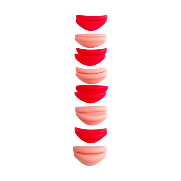 Валики для ламінування вій Elan Blush Curl D+C, набір — 8 пар (S, M, L, XL, S1, M1, L1, XL1)