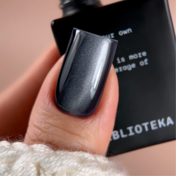 Гель-лак котяче око Biblioteka Cat Eye №03 Midnight, синій, 10 мл