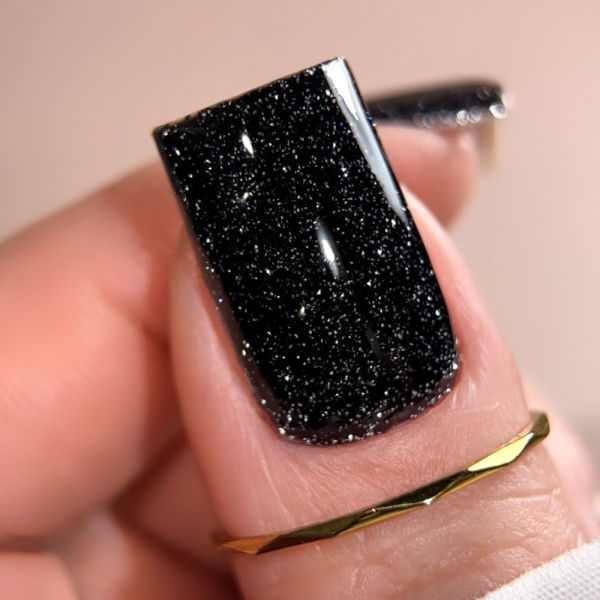 Гель-лак світловідбивний Biblioteka Flash Gel Polish №01 Blacklight, чорний, 10 мл