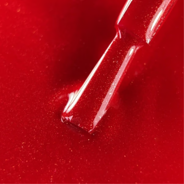 Гель-лак Biblioteka Gel Polish Spark Red, красный с мелким шиммером, 10 мл