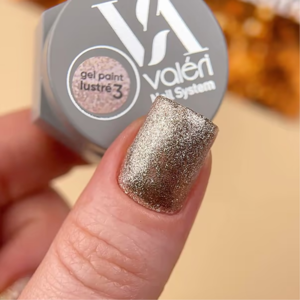 Гель-краска Valeri Gel Paint Lustre New №03, розовое золото, 5 мл
