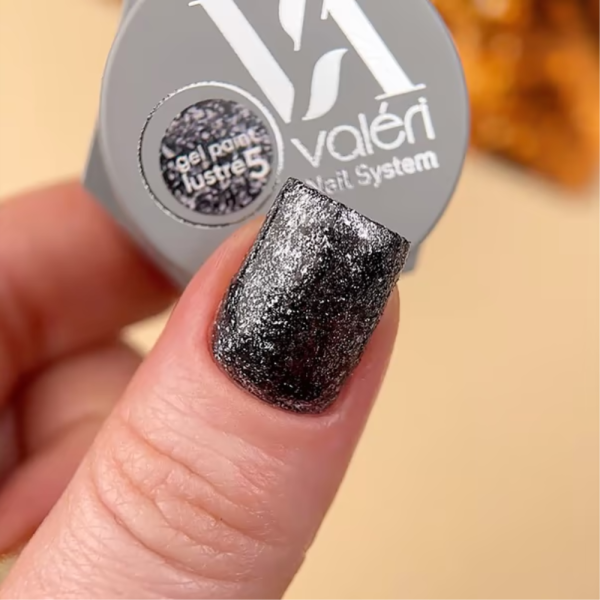 Гель-краска Valeri Gel Paint Lustre New №05, черная, 5 мл